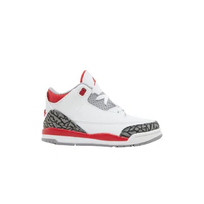 Pre-owned Air Jordan 3 Retro Td 'fire Red' 2022 | White | Infant Size 3