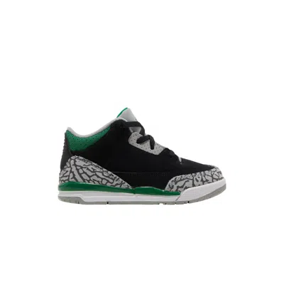 Pre-owned Air Jordan 3 Retro Td 'pine Green' | Black | Infant Size 4