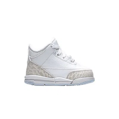 Pre-owned Air Jordan 3 Retro Td 'triple White' | Infant Size 8