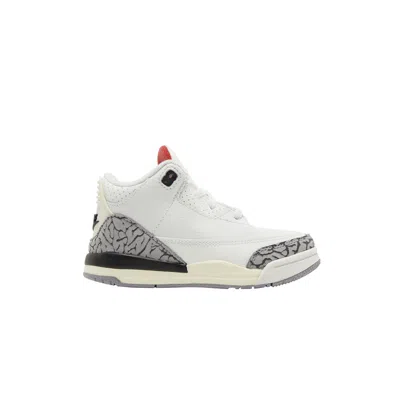 Pre-owned Air Jordan 3 Retro Td 'white Cement Reimagined' | Infant Size 10