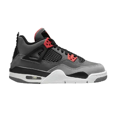 Pre-owned Air Jordan 4 Retro Gs 'infrared' In Grey