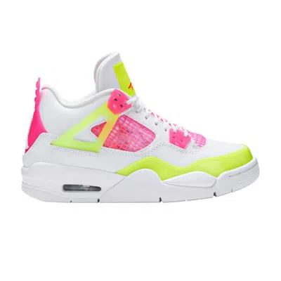 Pre-owned Air Jordan 4 Retro Gs 'lemon Venom' | White | Kid's Size 4