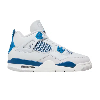 Pre-owned Air Jordan 4 Retro Gs 'military Blue' 2024 | White | Kid's Size 4