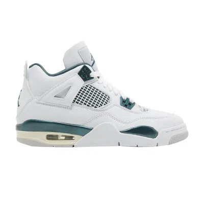 Pre-owned Air Jordan 4 Retro Gs 'oxidized Green' | White | Kid's Size 5.5