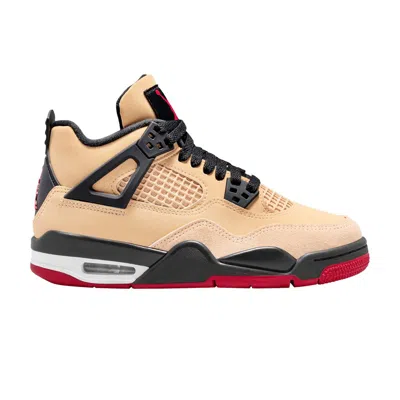 Pre-owned Air Jordan 4 Retro Gs 'pizza' | Tan | Kid's Size 4 In Brown