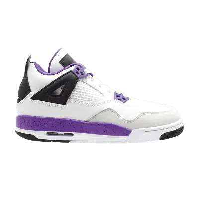 Pre-owned Air Jordan 4 Retro Gs 'ultraviolet' In White
