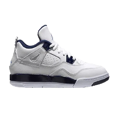 Pre-owned Air Jordan 4 Retro Ls Ps 'legend Blue' In White