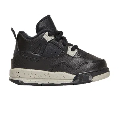 Pre-owned Air Jordan 4 Retro Ls Td 'oreo' 2015 | Black | Infant Size 6