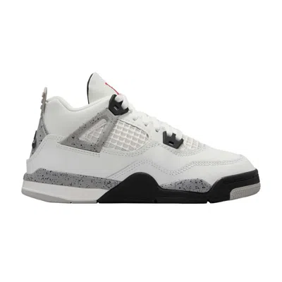 Pre-owned Air Jordan 4 Retro Og Ps 'white Cement' 2025 | Kid's Size 13