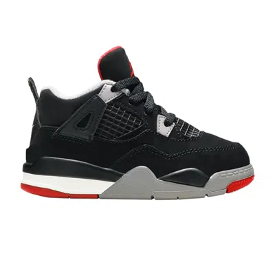 Pre-owned Air Jordan 4 Retro Og Td 'bred' 2019 | Black | Infant Size 10