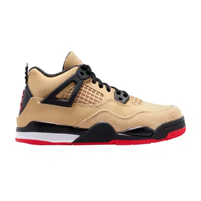 Pre-owned Air Jordan 4 Retro Ps 'pizza' | Tan | Kid's Size 1 In Brown