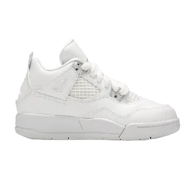 Pre-owned Air Jordan 4 Retro Ps 'pure Money' In White