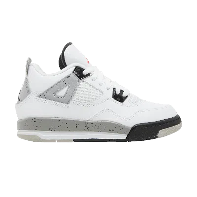 Pre-owned Air Jordan 4 Retro Ps 'white Cement'