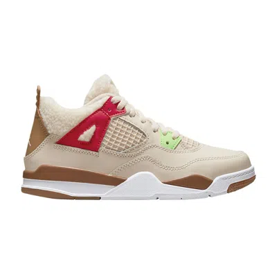 Pre-owned Air Jordan 4 Retro Ps 'wild Things' | Cream | Kid's Size 1.5
