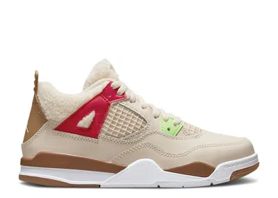 Air Jordan Kids'  4 Retro Ps 'wild Things' In White