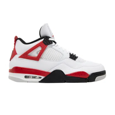 Pre-owned Air Jordan 4 Retro 'red Cement' In White