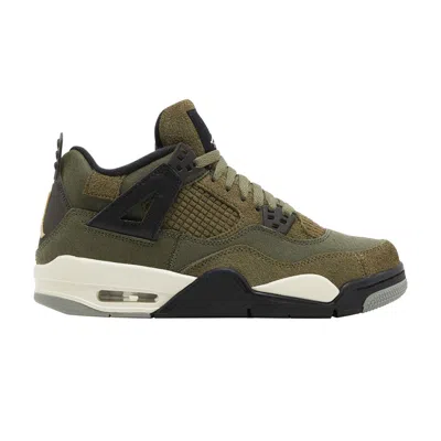 Pre-owned Air Jordan 4 Retro Se Craft Gs 'olive' | Green | Kid's Size 5.5
