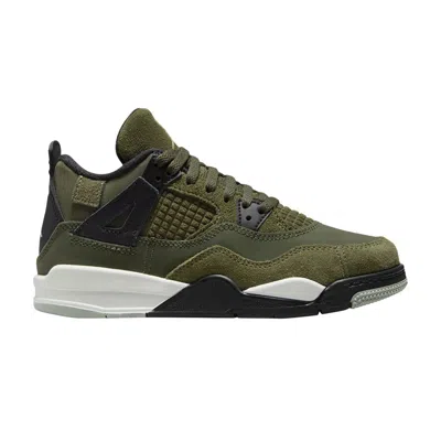 Pre-owned Air Jordan 4 Retro Se Craft Ps 'olive' | Green | Kid's Size 13.5