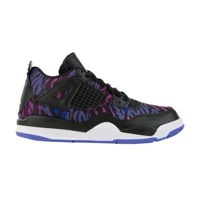 Pre-owned Air Jordan 4 Retro Se Gp 'rush Violet' | Black | Kid's Size 2.5