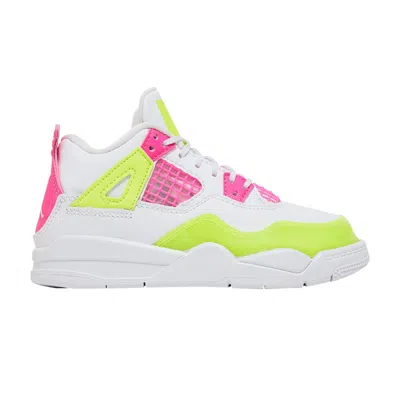 Pre-owned Air Jordan 4 Retro Se Ps 'lemon Venom' | White | Kid's Size 2