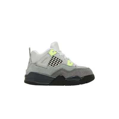 Pre-owned Air Jordan 4 Retro Se Td 'neon 95' | Grey | Infant Size 7
