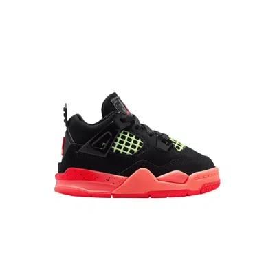 Pre-owned Air Jordan 4 Retro Td 'black Infrared 23' | Infant Size 8