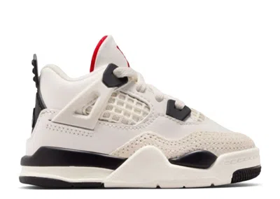 Air Jordan Babies'  4 Retro Td 'flight Club' In White