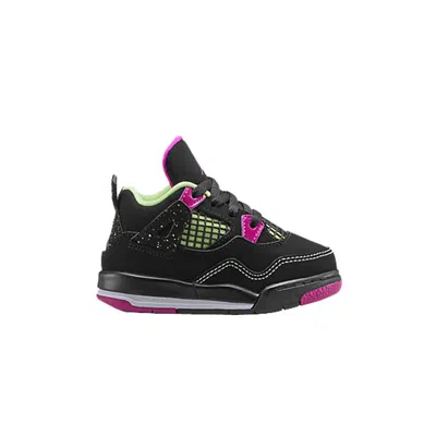 Pre-owned Air Jordan 4 Retro Td 'fuchsia' | Black | Infant Size 9