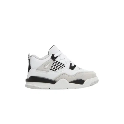 Pre-owned Air Jordan 4 Retro Td 'military Black' | White | Infant Size 2