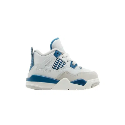 Pre-owned Air Jordan 4 Retro Td 'military Blue' 2024 | White | Infant Size 8