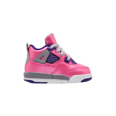 Pre-owned Air Jordan 4 Retro Td 'pink Foil' | Infant Size 8