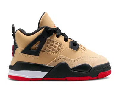 Air Jordan Babies'  4 Retro Td 'pizza' In Brown