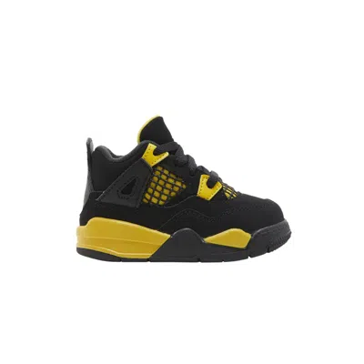 Pre-owned Air Jordan 4 Retro Td 'thunder' 2023 | Black | Infant Size 5