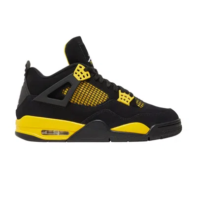 Pre-owned Air Jordan 4 Retro 'thunder' 2023 In Black
