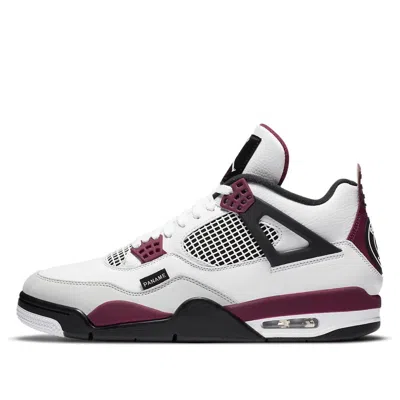 Air Jordan 4 Retro X Paris Saint-germain 'bordeaux' In White