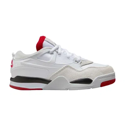 Pre-owned Air Jordan 4 Rm Ps 'white Fire Red' | Kid's Size 1.5