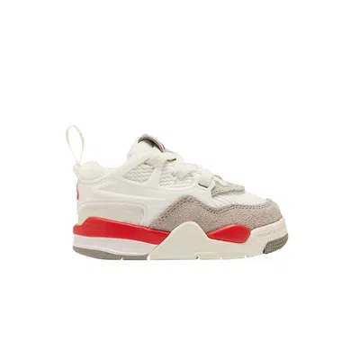 Pre-owned Air Jordan 4 Rm Td 'fire Red' | White | Infant Size 4