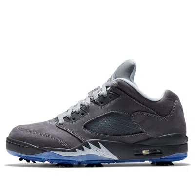 Air Jordan 5 Low Golf 'wolf Grey' In Black