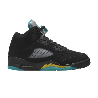 Pre-owned Air Jordan 5 Retro Gs 'aqua' In Black