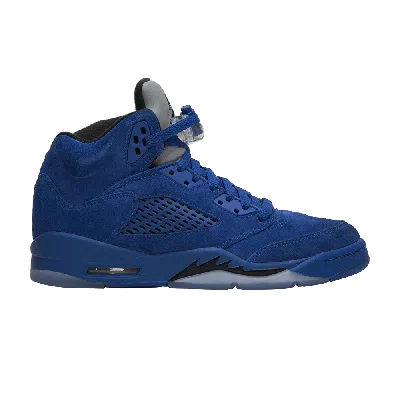 Pre-owned Air Jordan 5 Retro Gs 'blue Suede'