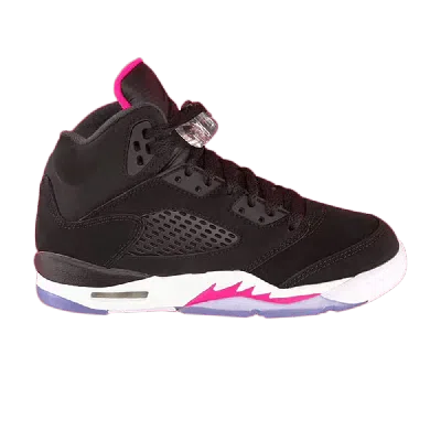 Pre-owned Air Jordan 5 Retro Gs 'deadly Pink' In Black
