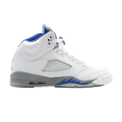 Pre-owned Air Jordan 5 Retro Gs 'stealth' In White