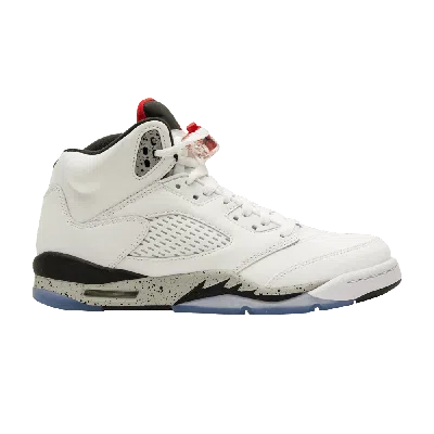 Pre-owned Air Jordan 5 Retro Gs 'white Cement'