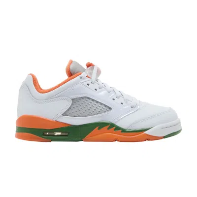 Pre-owned Air Jordan 5 Retro Low Gs 'hurricanes' | Grey | Kid's Size 4