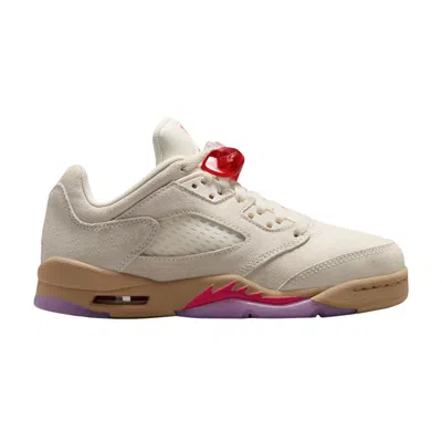 Pre-owned Air Jordan 5 Retro Low Gs 'peanut Butter & Jelly' | Cream | Kid's Size 4.5 In White