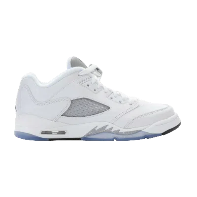 Pre-owned Air Jordan 5 Retro Low Gs 'white Wolf Grey'