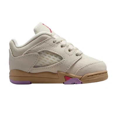 Pre-owned Air Jordan 5 Retro Low Td 'peanut Butter & Jelly' | Cream | Infant Size 4