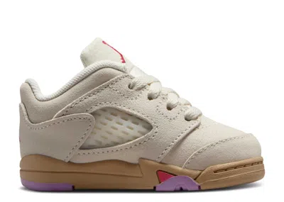 Air Jordan Babies'  5 Retro Low Td 'peanut Butter & Jelly' In White