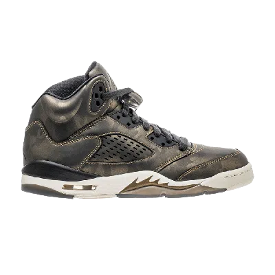 Pre-owned Air Jordan 5 Retro Premium Gs 'heiress' In Black