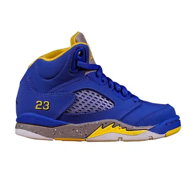 Pre-owned Air Jordan 5 Retro Ps 'laney' | Blue | Kid's Size 3